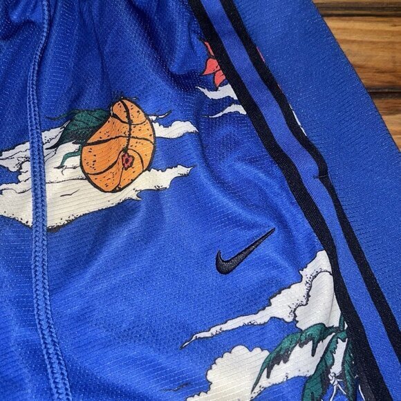 Nike DNA Seasonal Floral Game Royal Basketball Shorts Mens Size Small DM8780-480 - Picture 5 of 7